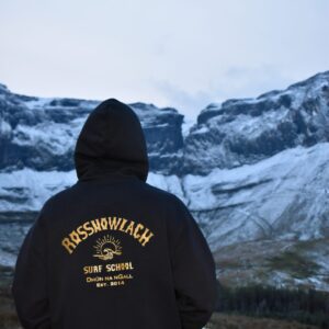 Black & Rolex Gold - Super Heavy Weight Surf Rossnowlagh Hoodie