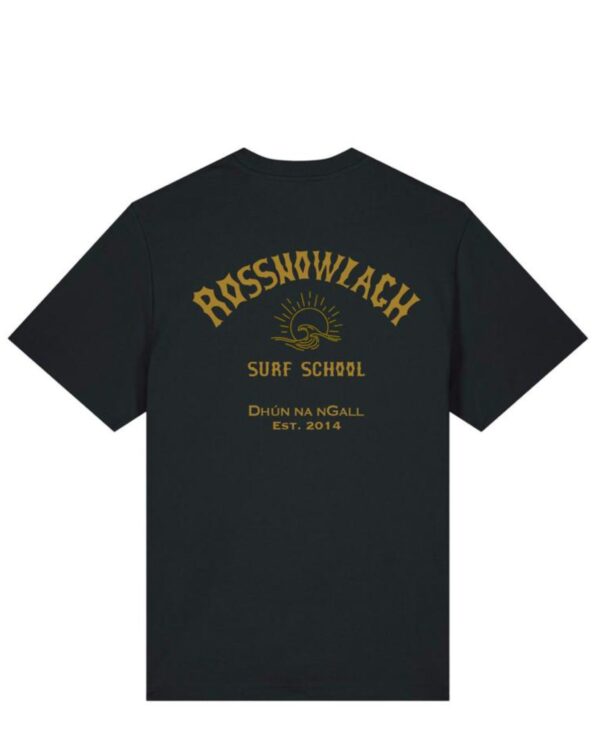 Black & Rolex Gold Organic Cotton Surf Tee - 10th Anniversary Tee